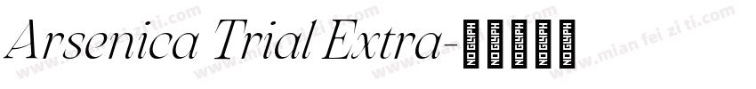 Arsenica Trial Extra字体转换